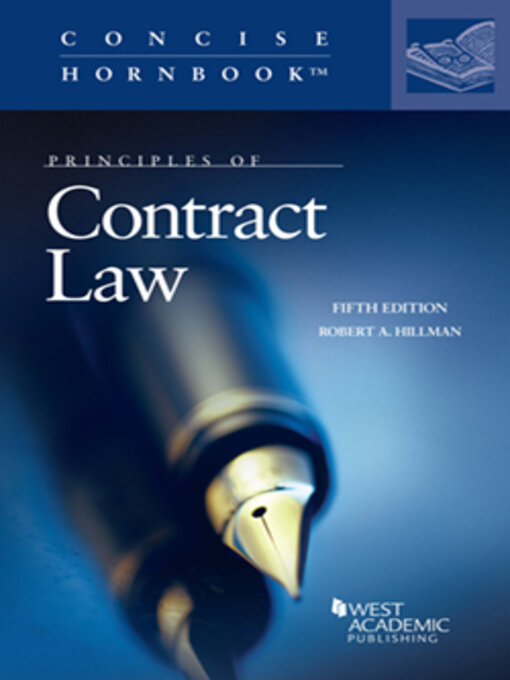 Title details for Principles of Contract Law by Robert A. Hillman - Available